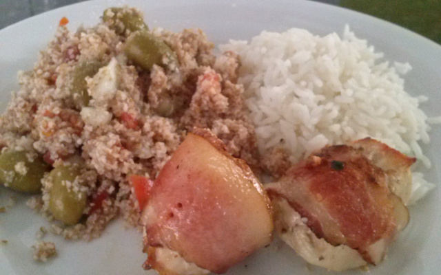 Medalhão de carne (boi, frango ou porco)