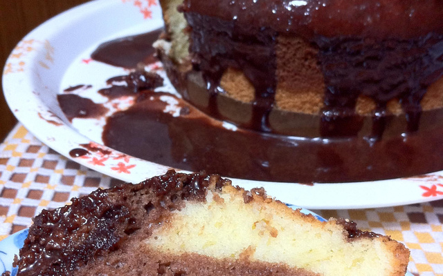 Bolo mármore com iogurte