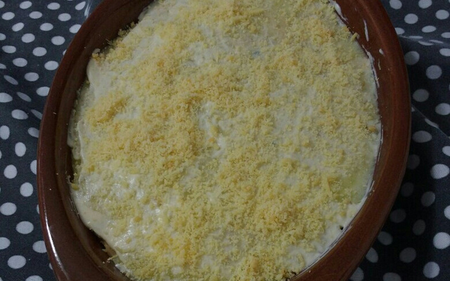 Lasanha de purê de batata e frango