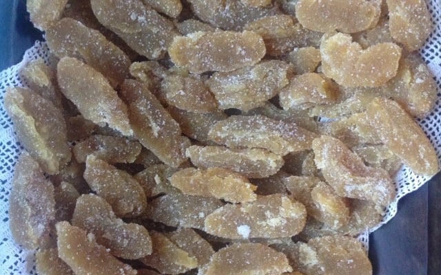 Doce de jaca cristalizado