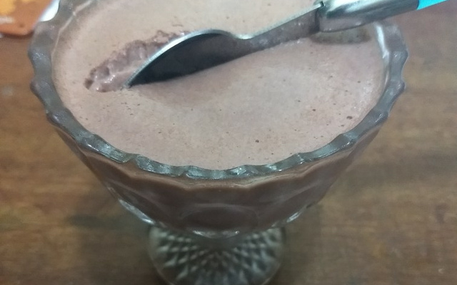 Mousse rápida de chocolate