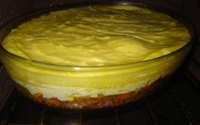 Escondidinho de carne seca da Dri