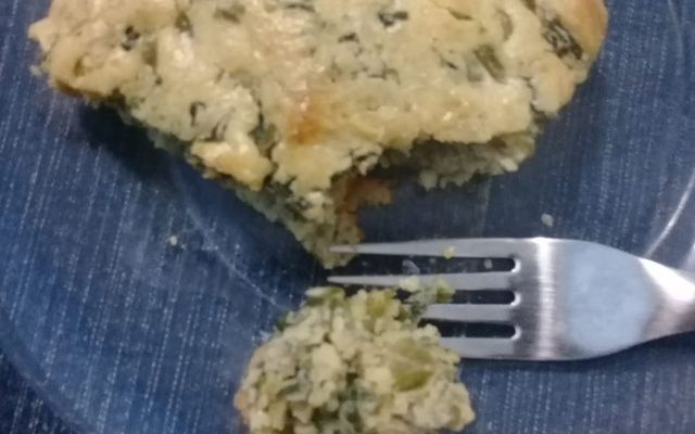 Torta de espinafre de liquidificador