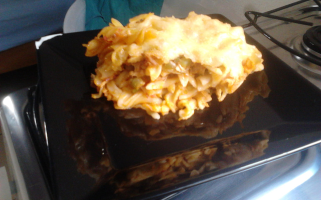 Macarronada tipo lasanha