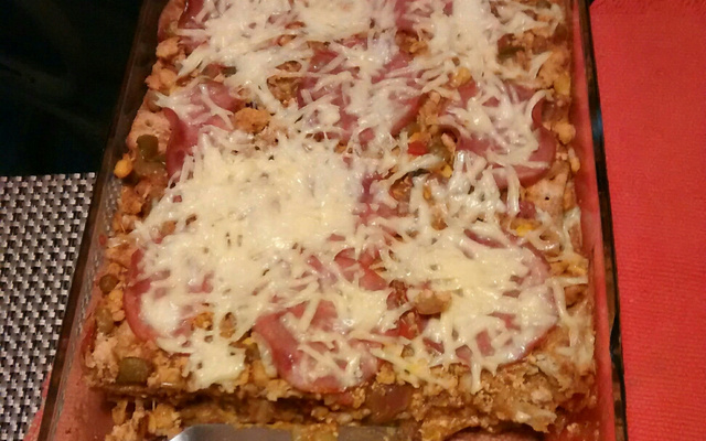 Falsa lasanha de cream cracker