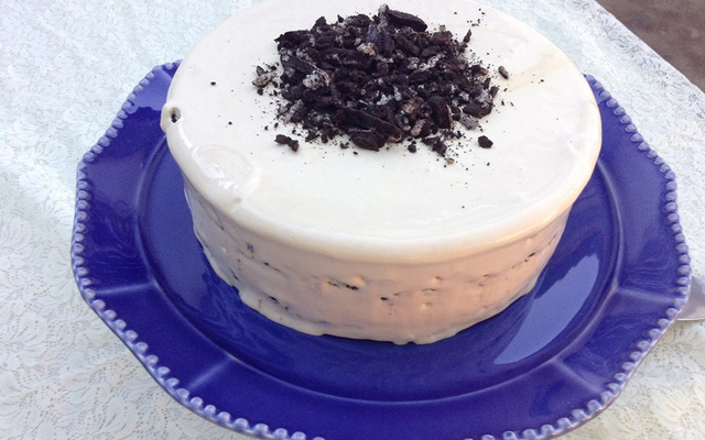 Cheesecake de doce de leite com negresco