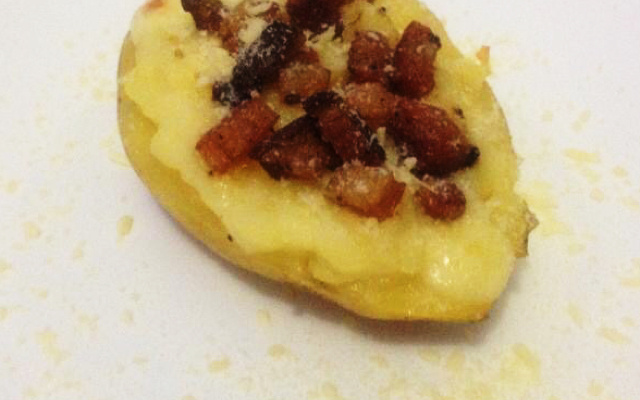 Batata recheada canoa