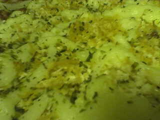 Pizza de frango com palmito