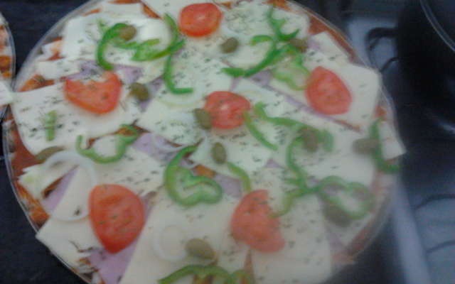 Pizza de pão de fôrma