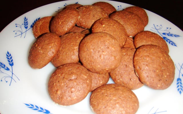 Biscoitos de chocolate e aveia