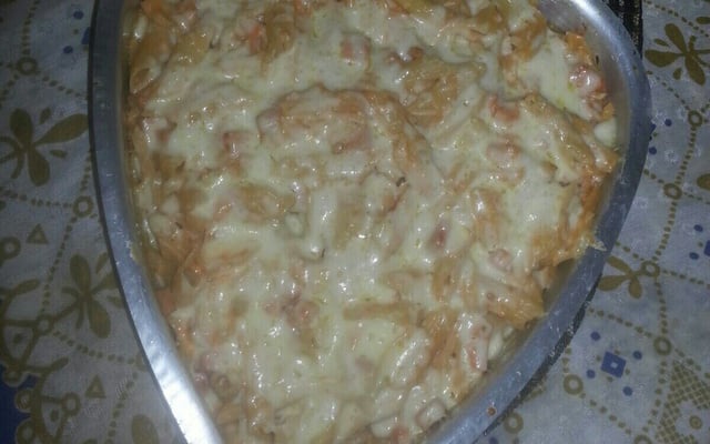 Macarrão com requeijão