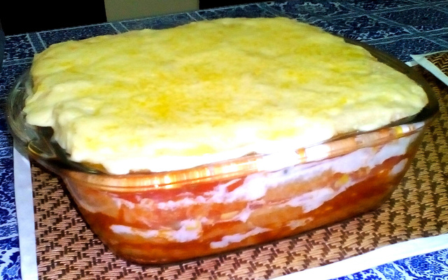 Cachorro quente de forno