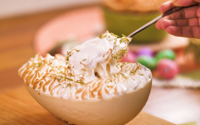 Ovo recheado com torta de limão