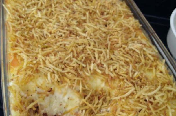 Escondidinho de frango com batata