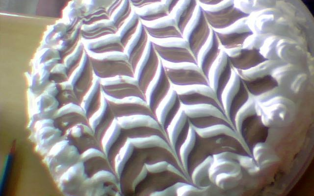 Bolo de chocolate com coco verde