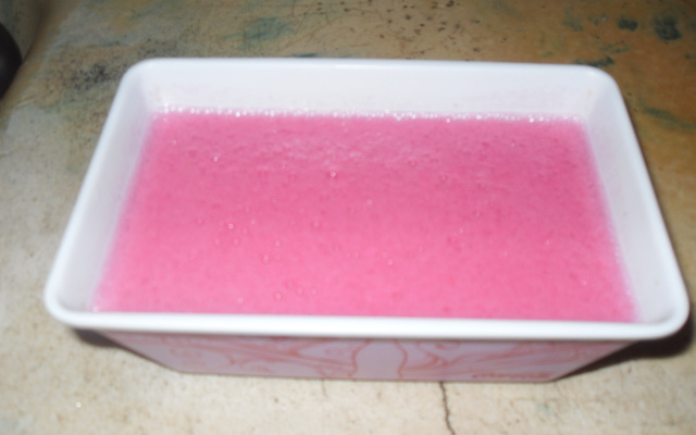 Mousse de gelatina diferente