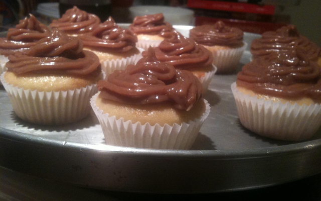 Minibolo de Milka com avelãs