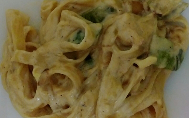 Macarronada com abobrinha