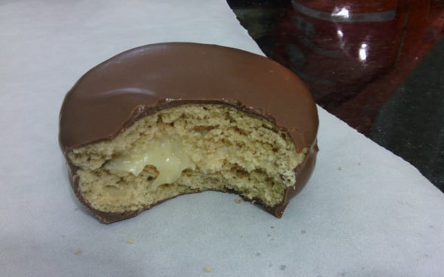 Alfajor de doce-de-leite à Laura