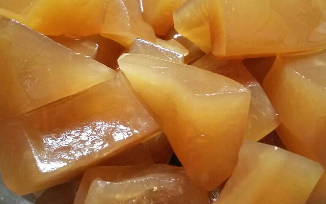 Doce de mamão verde em cubinhos