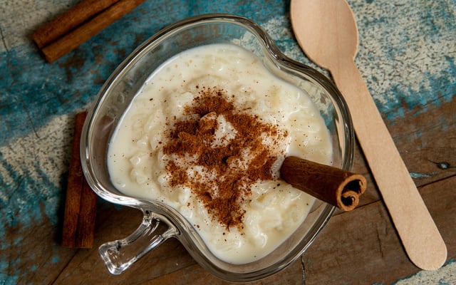 Arroz doce com leite condensado