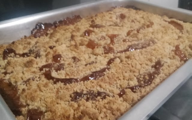 Cuca rápida de doce de leite