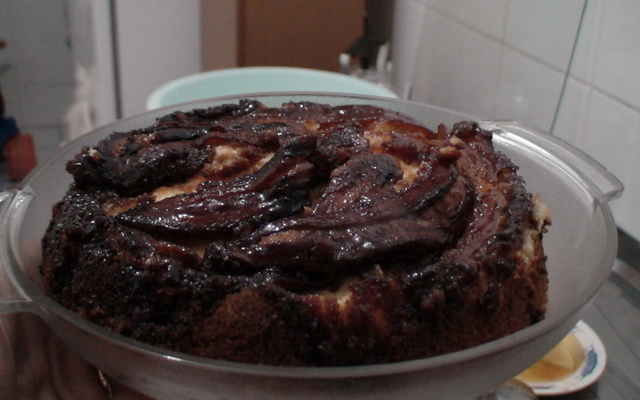 Bolo delicioso de banana