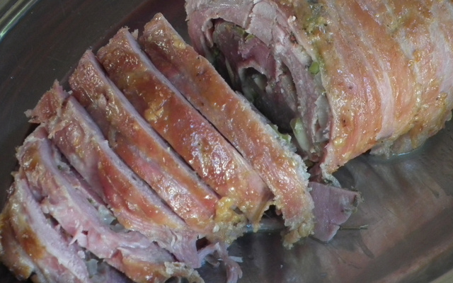 Lombo de porco recheado