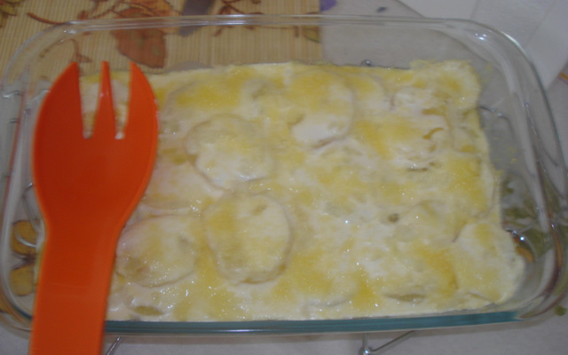 Batata com maçã ao forno