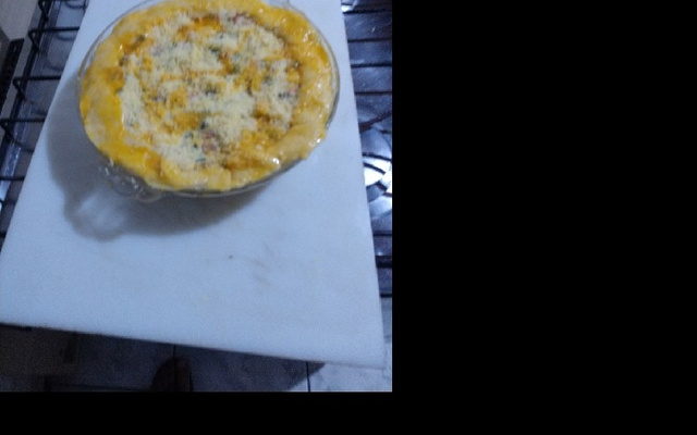 Torta de palmito com requeijão