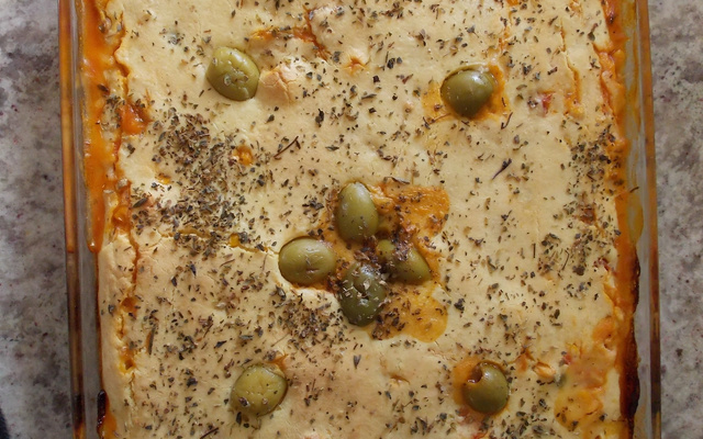 Torta de milho com frango