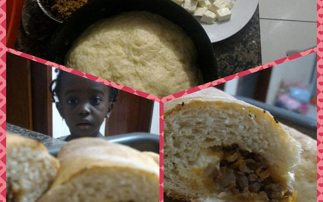 Pão recheado de carne Midana