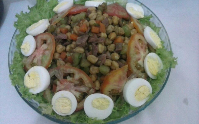 Salada de grão-de-bico