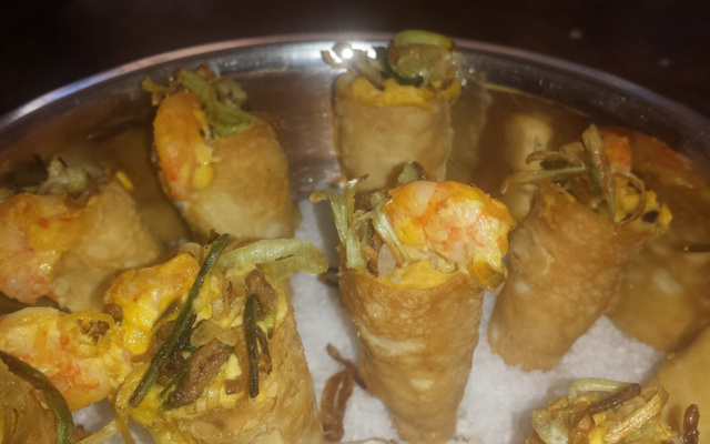 Canudos salgados de camarão