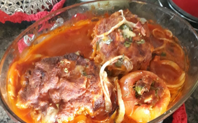 Peito de frango recheado