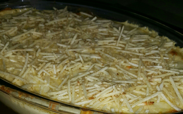 Fricassê de carne moída com requeijão