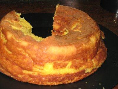 Bolo de milho simples da Tia Maria