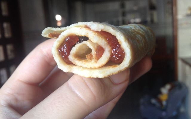 Panqueca light com aveia