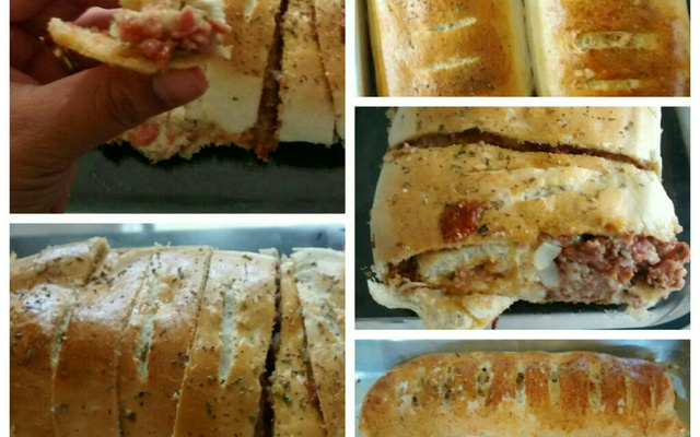 Pãezinhos de presunto e queijo