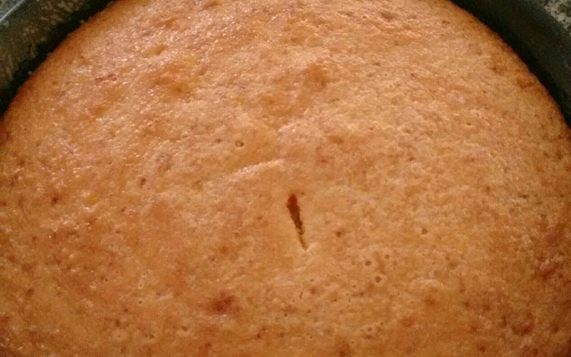 Bolo de fubá no liquidificador