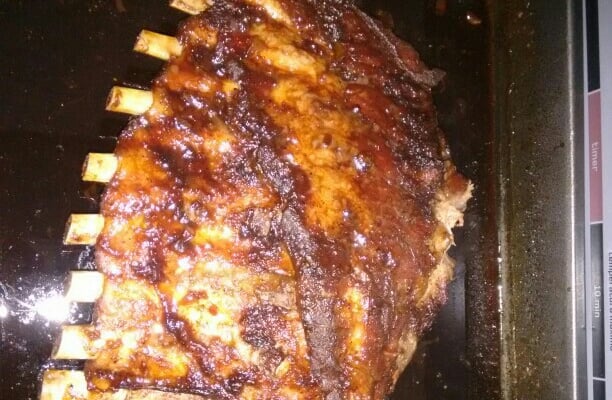 Costela de porco à moda Americana