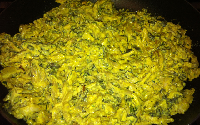 Mix de cogumelos com creme de ricota