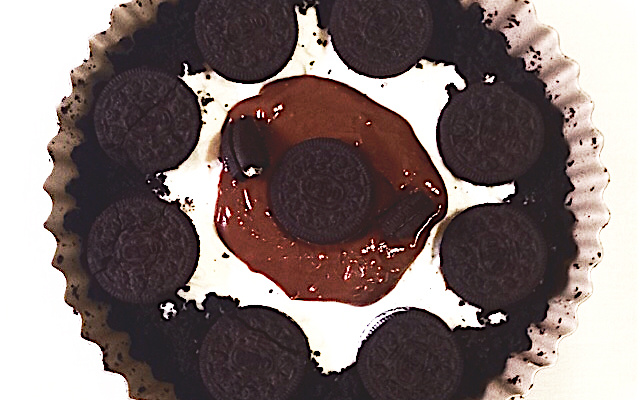 Cheesecake de oreo com nutella