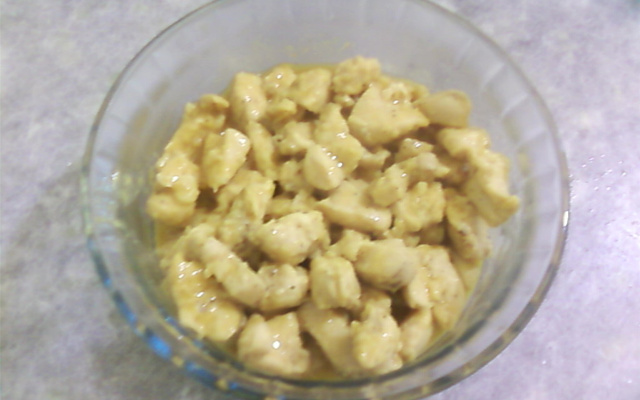 Frango ao molho de laranja e mostarda