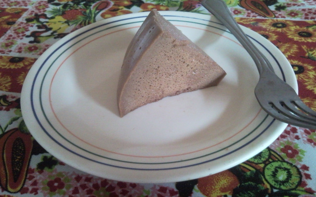 Pudim mousse de chocolate