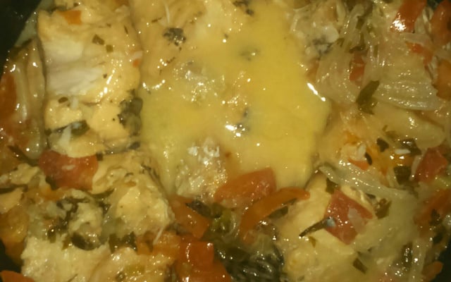 Peixe na panela de pressão