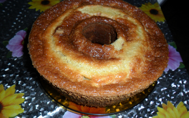 Bolo de milho feito com cuscuz