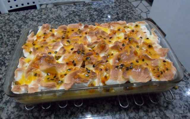 Pavê mousse de maracujá