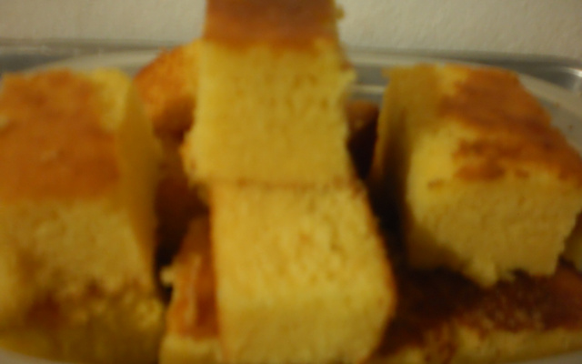 Bolo de fubá cozido