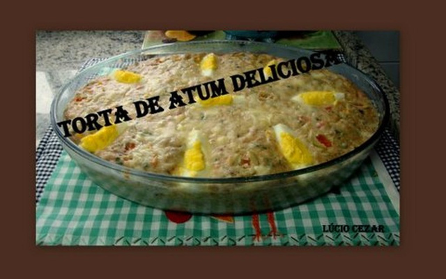 Torta de atum deliciosa